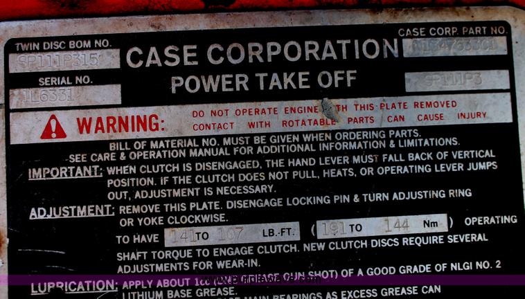 image for item AO9483 2000 Case IH 4391TA power unit with Berkeley pump