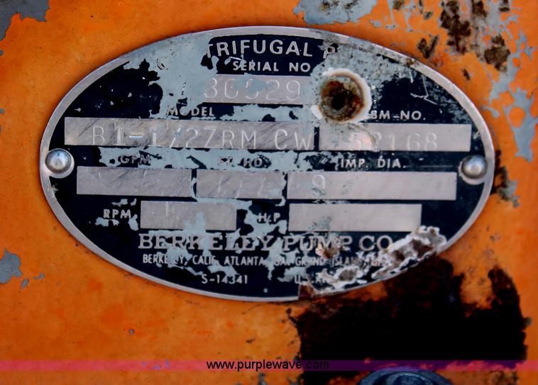 image for item AO9490 Lombardini 720 motor with Berkeley centrifugal pump