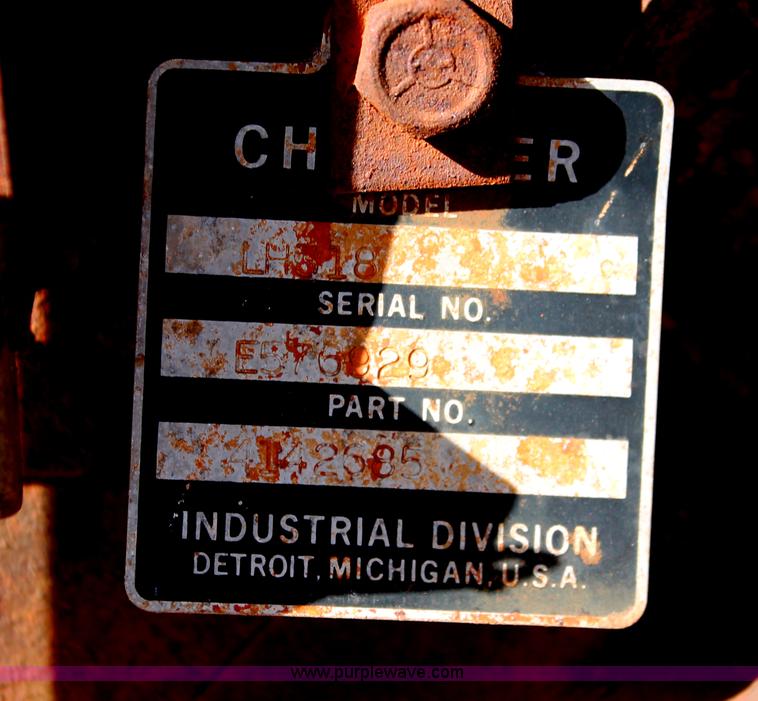 image for item AO9493 Chrysler LH318 eight cylinder industrial natural gas engine