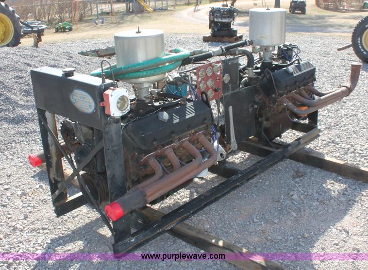 image for item AO9496 (2) Chevrolet 454 big block eight cylinder natural gas engines