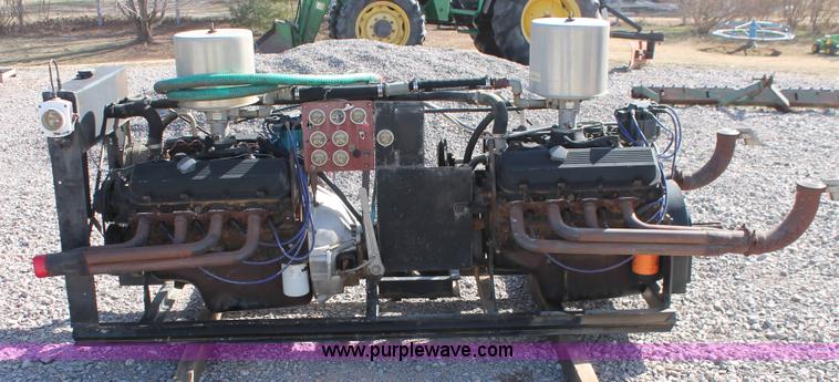 image for item AO9496 (2) Chevrolet 454 big block eight cylinder natural gas engines