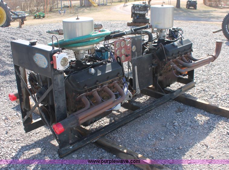 image for item AO9496 (2) Chevrolet 454 big block eight cylinder natural gas engines