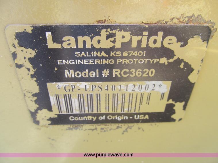 image for item AQ9934 Land Pride RC3620 rotary mower