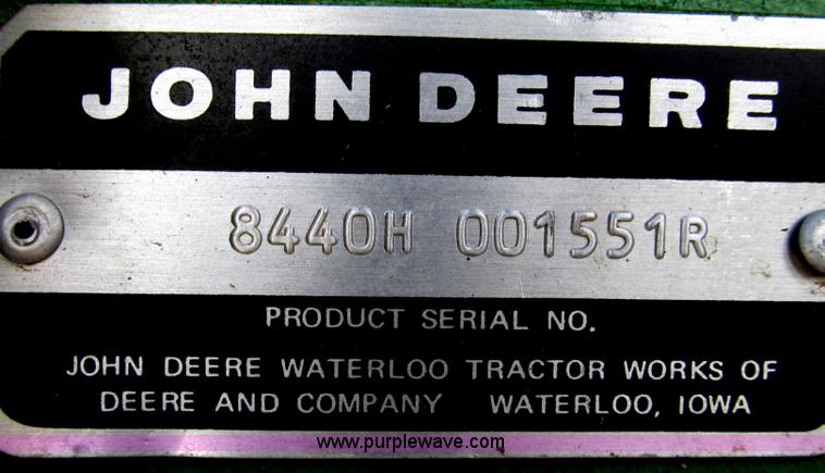 image for item G2320 1980 John Deere 8440 4WD tractor