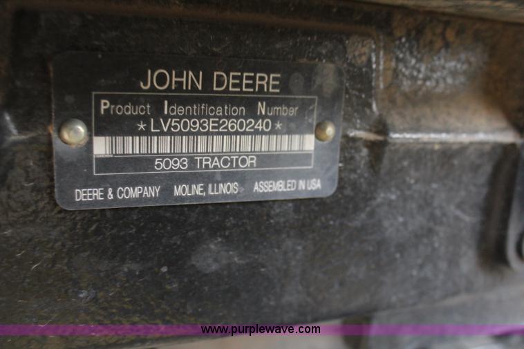 image for item H1480 2010 John Deere 5093E MFWD tractor