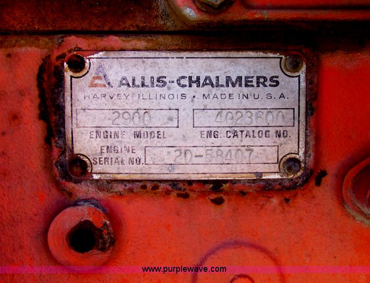 image for item I7477 Allis Chalmers 190 tractor