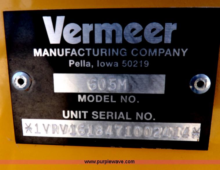 image for item I9026 Vermeer 605M round baler