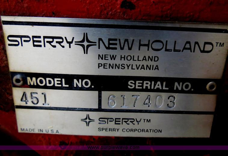 image for item S9714 New Holland 451 sickle bar mower