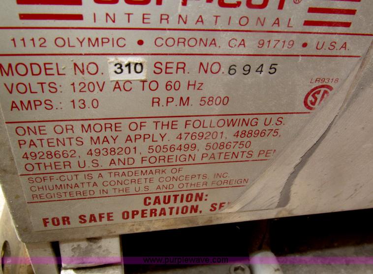 image for item AE9343 Soff-Cut 310 early entry saw