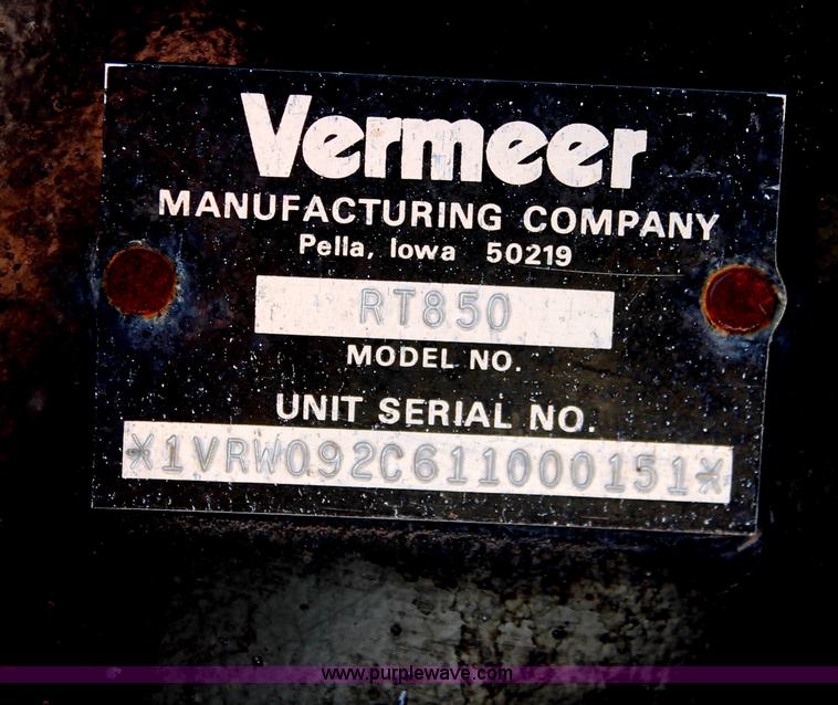 image for item AO9484 Vermeer RT850 trencher