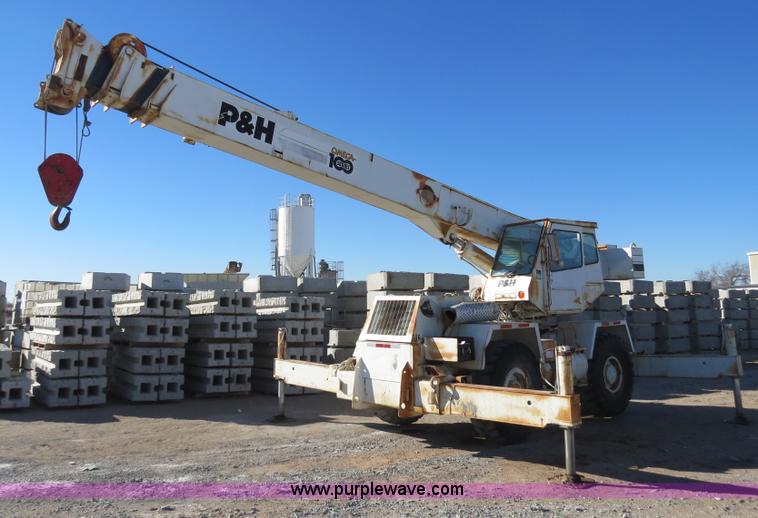 image for item B4889 P & H Century 122 Omega Series 100 22 ton rough terrain crane
