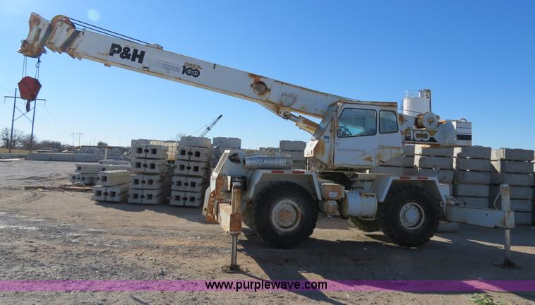 image for item B4889 P & H Century 122 Omega Series 100 22 ton rough terrain crane