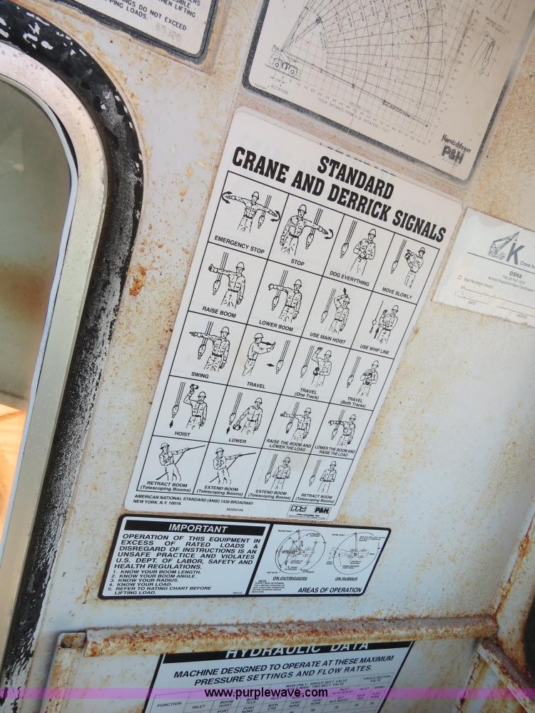 image for item B4889 P & H Century 122 Omega Series 100 22 ton rough terrain crane