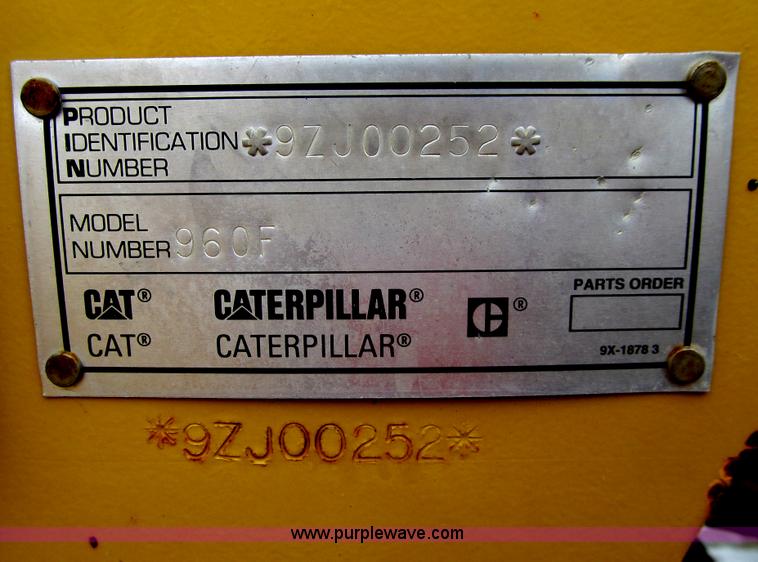 image for item E4669 1995 Caterpillar 960F wheel loader