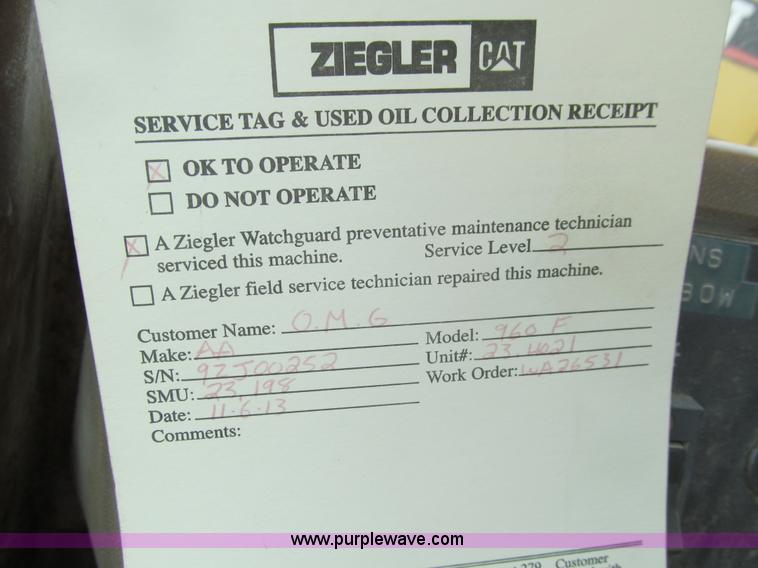 image for item E4669 1995 Caterpillar 960F wheel loader