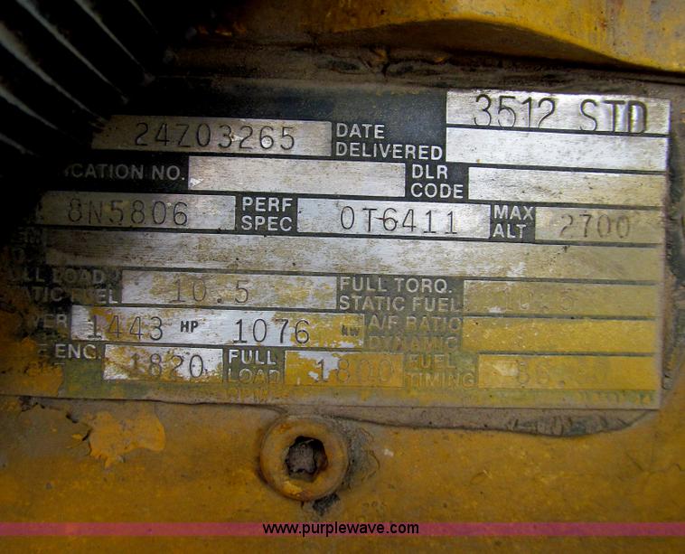 image for item E4670 Caterpillar SR4B generator with Caterpillar 3512 diesel engine