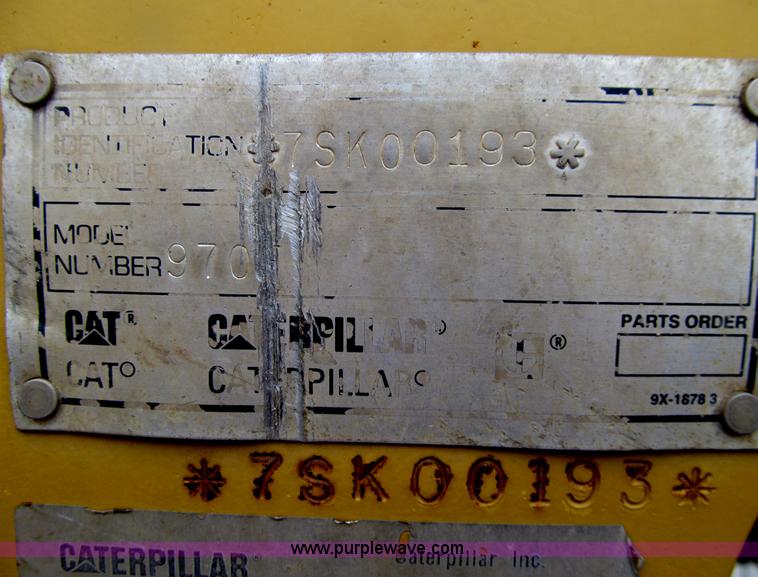 image for item E4672 1993 Caterpillar 970F wheel loader