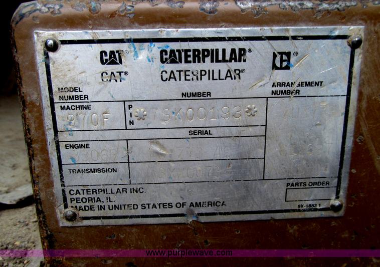 image for item E4672 1993 Caterpillar 970F wheel loader