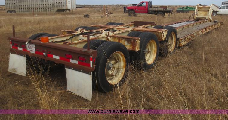 image for item F6835 1982 Talbert 40 ton triple axle detachable trailer