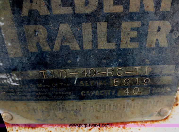 image for item F6835 1982 Talbert 40 ton triple axle detachable trailer