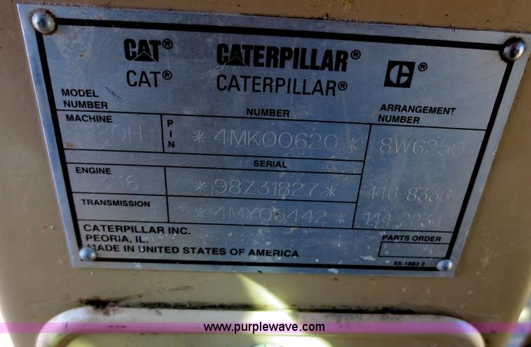 image for item F6836 1999 Caterpillar 120H articulated motor grader