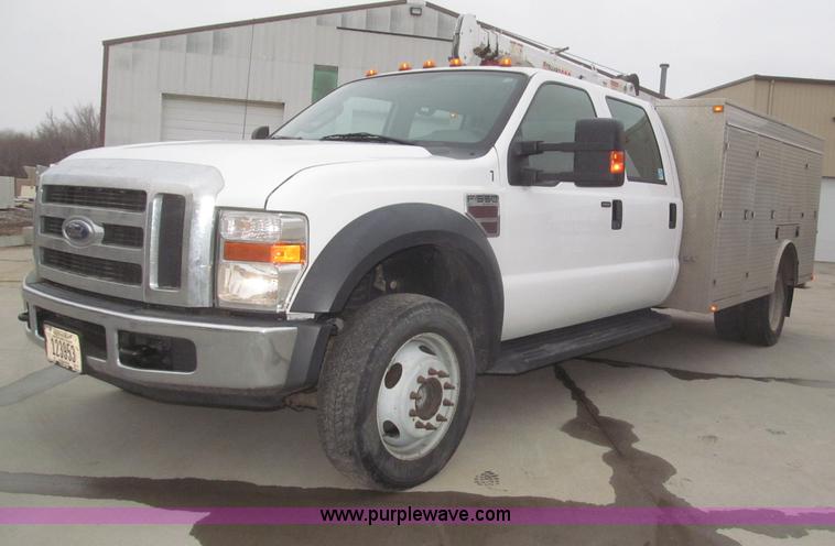 image for item F7297 2008 Ford F550 XLT Super Duty Crew Cab service truck