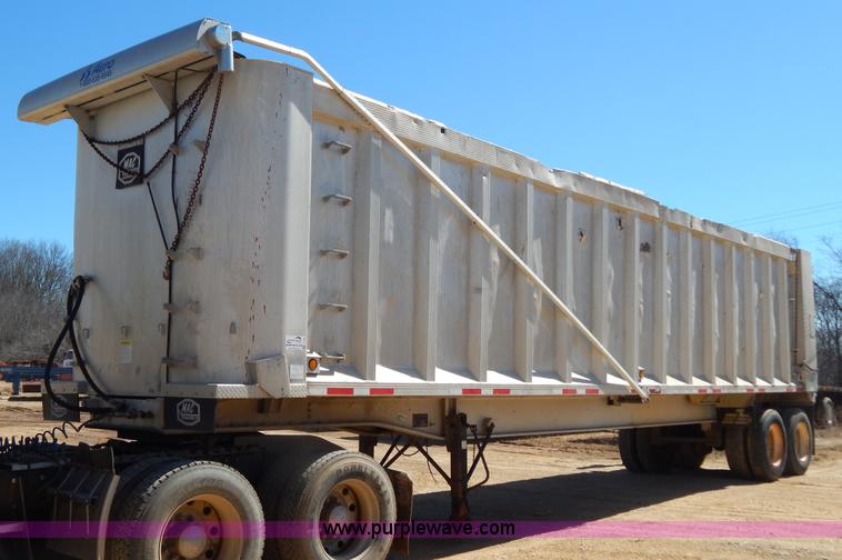 image for item I1102 2004 Benson/Mac A4090A50 aluminum dump trailer