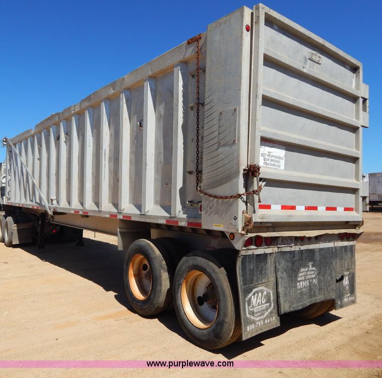 image for item I1102 2004 Benson/Mac A4090A50 aluminum dump trailer
