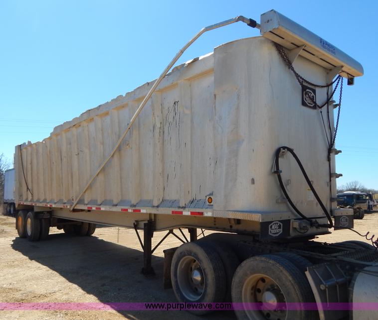 image for item I1102 2004 Benson/Mac A4090A50 aluminum dump trailer