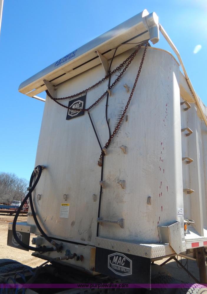 image for item I1102 2004 Benson/Mac A4090A50 aluminum dump trailer