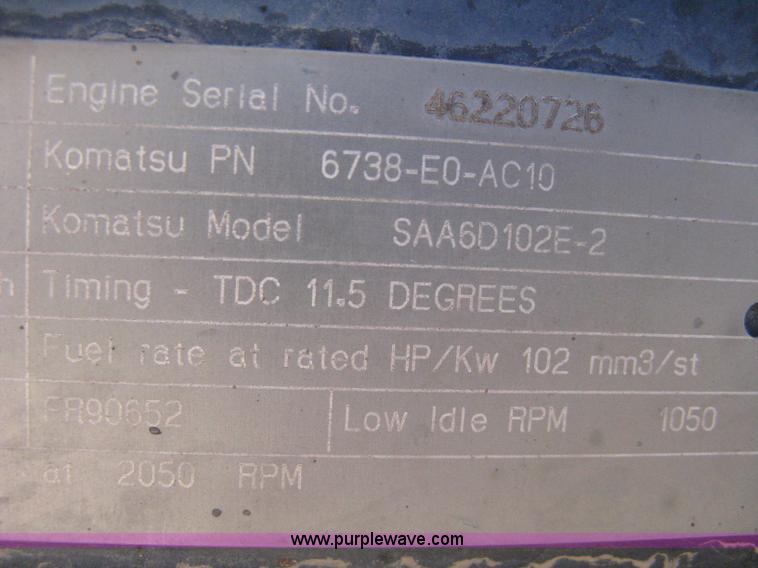 image for item I5572 2002 Komatsu PC270LC-7 excavator