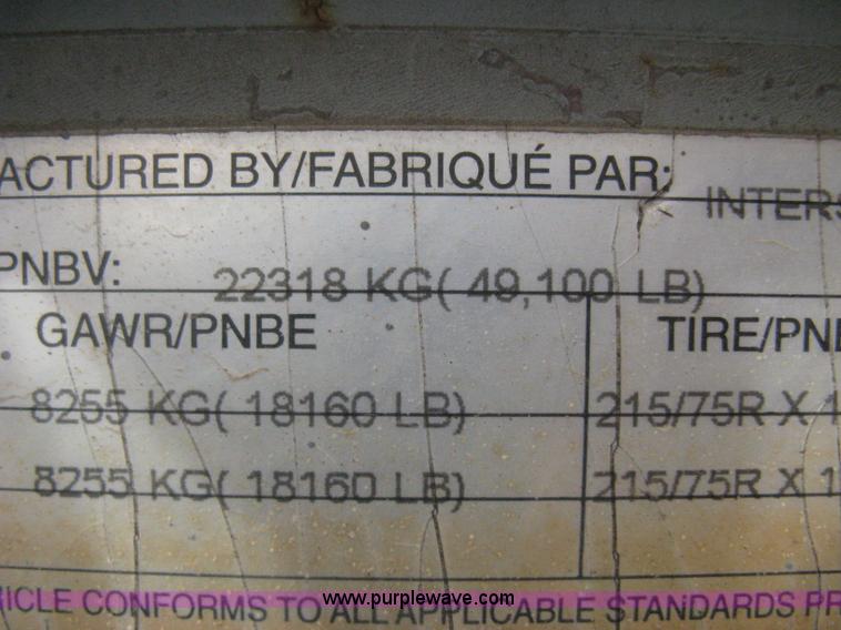 image for item I5577 2001 Interstate 40TDL tilt deck trailer