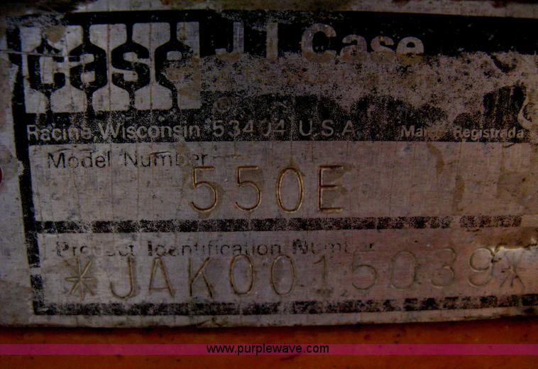 image for item I5582 1993 Case 550E long track dozer