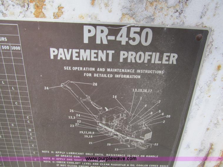 image for item I7156 1982 Roto-Mill PR-450 cold planer