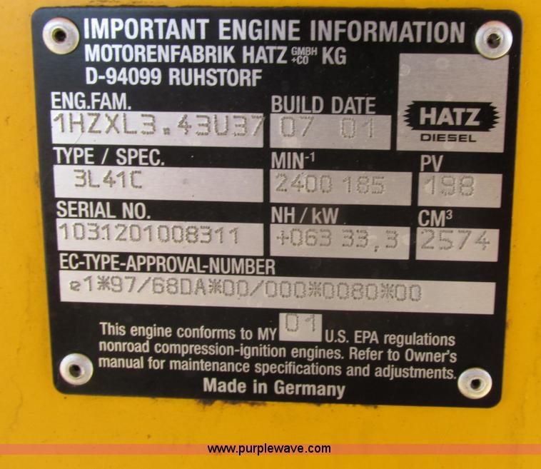image for item Z9203 2001 Haulotte HB62 boom lift