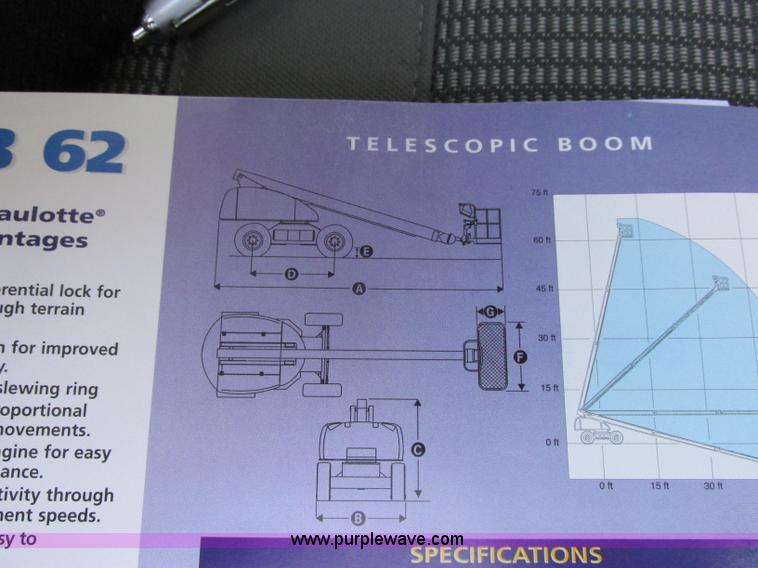 image for item Z9203 2001 Haulotte HB62 boom lift