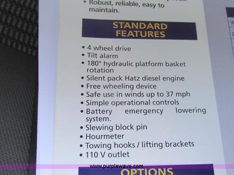 image for item Z9203 2001 Haulotte HB62 boom lift