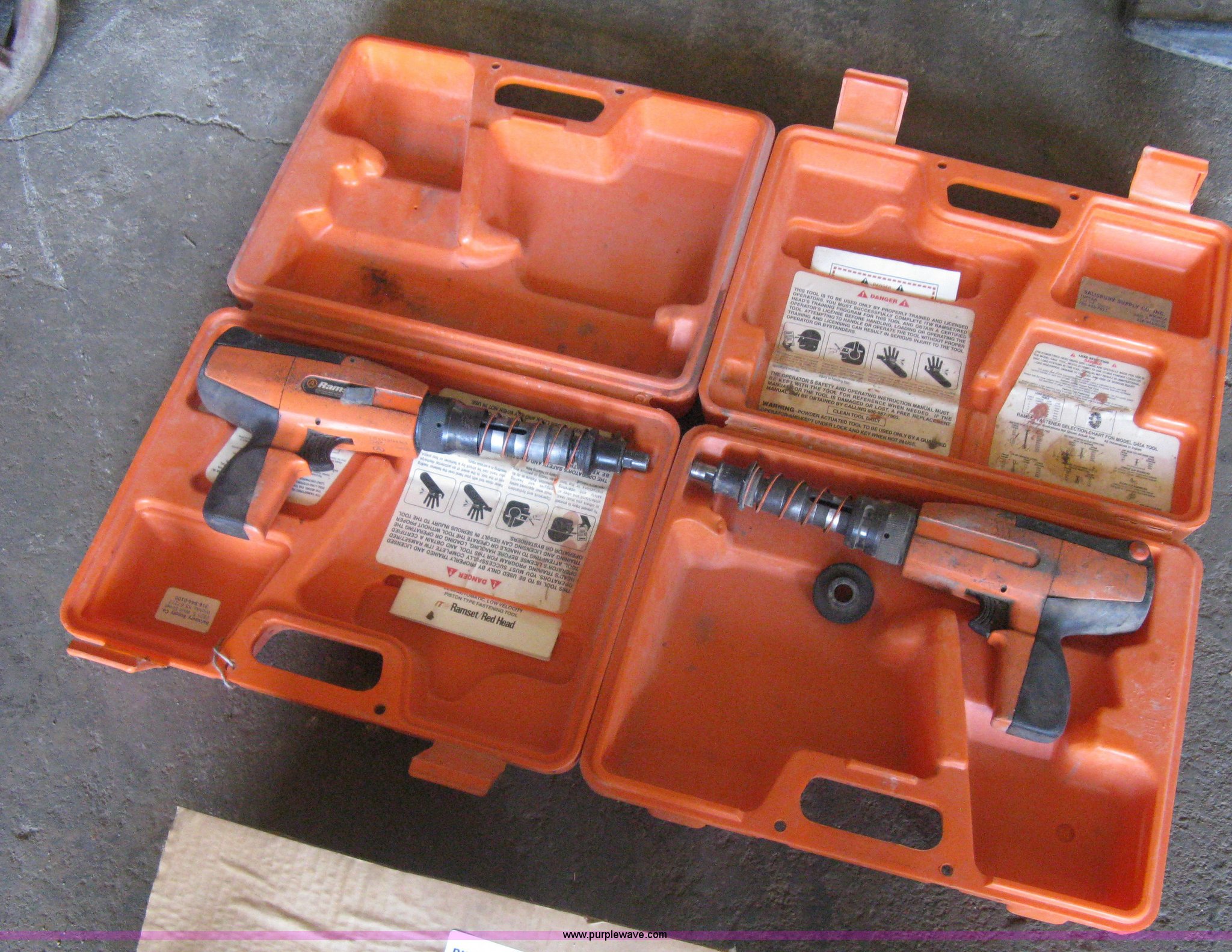 (2) Ramset power fastener guns in Newton, KS Item AX9869 sold