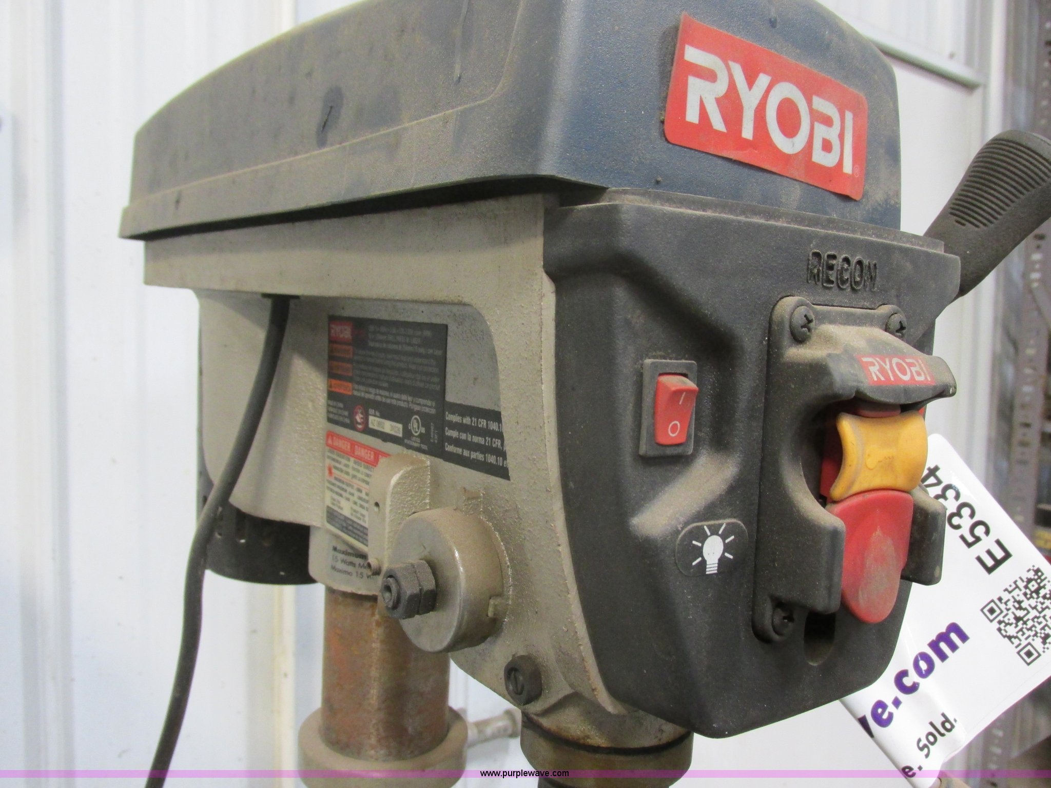 Ryobi DP102L drill press in Norwood, MN Item E5334 sold Purple Wave