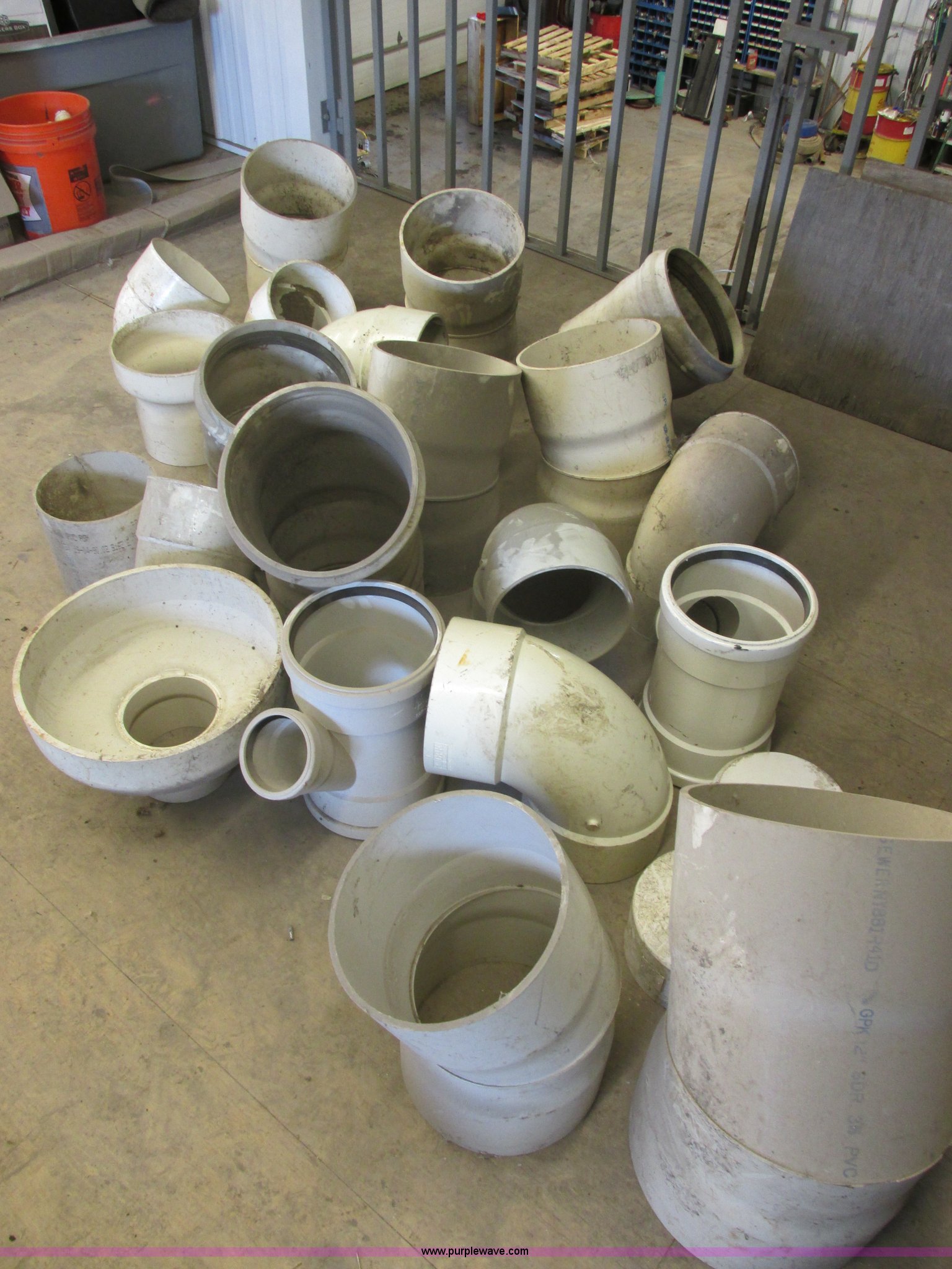 Assorted sewer pipe joints in Norwood, MN Item E5345 sold Purple Wave