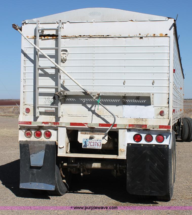 image for item C3753 1987 Timpte double hopper bottom trailer