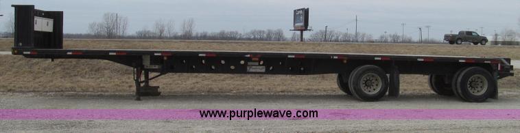 image for item G2335 1989 Transcraft TL90K-45 split-axle flatbed trailer