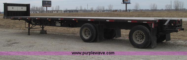 image for item G2335 1989 Transcraft TL90K-45 split-axle flatbed trailer