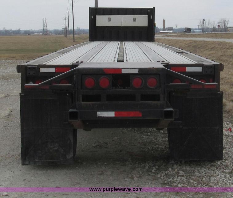 image for item G2335 1989 Transcraft TL90K-45 split-axle flatbed trailer