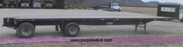 image for item G2335 1989 Transcraft TL90K-45 split-axle flatbed trailer