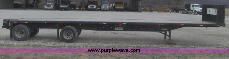 image for item G2335 1989 Transcraft TL90K-45 split-axle flatbed trailer