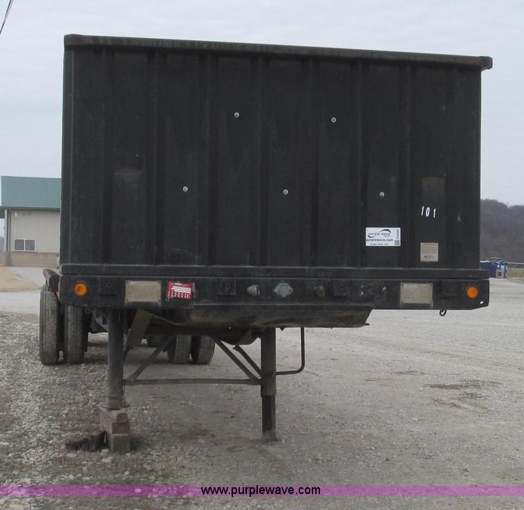 image for item G2335 1989 Transcraft TL90K-45 split-axle flatbed trailer