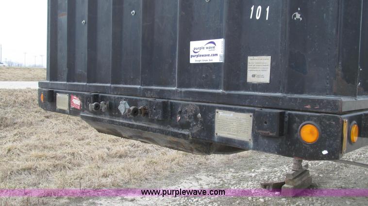 image for item G2335 1989 Transcraft TL90K-45 split-axle flatbed trailer