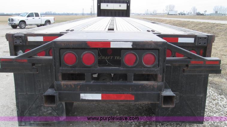 image for item G2335 1989 Transcraft TL90K-45 split-axle flatbed trailer