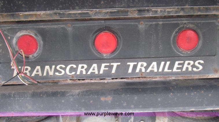 image for item G2335 1989 Transcraft TL90K-45 split-axle flatbed trailer